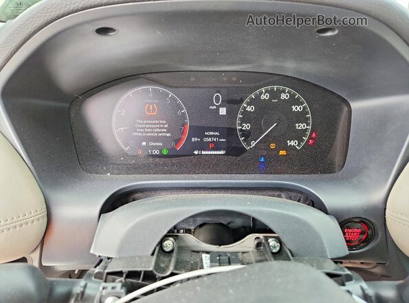 3CZRZ1H3XPM724507 2023 HONDA HR-V White Vista del cuadro de instrumentos