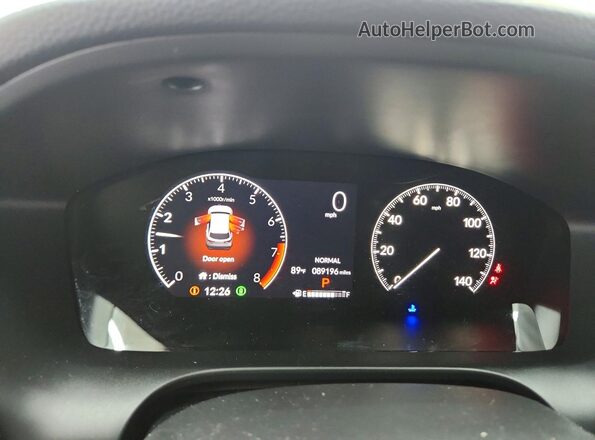 3CZRZ1H52PM700607 2023 HONDA HR-V White Սարքավորումների վահանակի տեսք