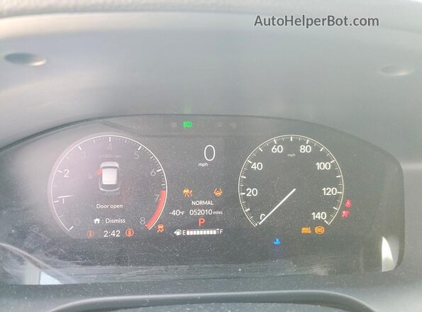 3CZRZ1H52PM713485 2023 HONDA HR-V Black Вид щитка приладів