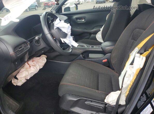 3CZRZ1H53PM707453 2023 HONDA HR-V Black წინა სალონის ხედი