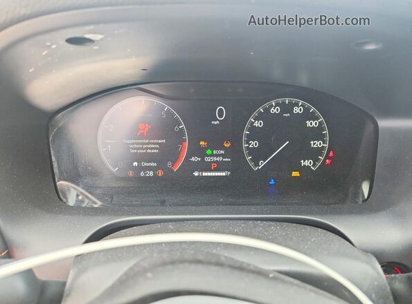 3CZRZ1H53RM728998 2024 HONDA HR-V White Instrument cluster view