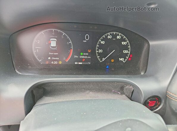 3CZRZ1H54PM712306 2023 HONDA HR-V Gray ხელსაწყოთა პანელის ხედი