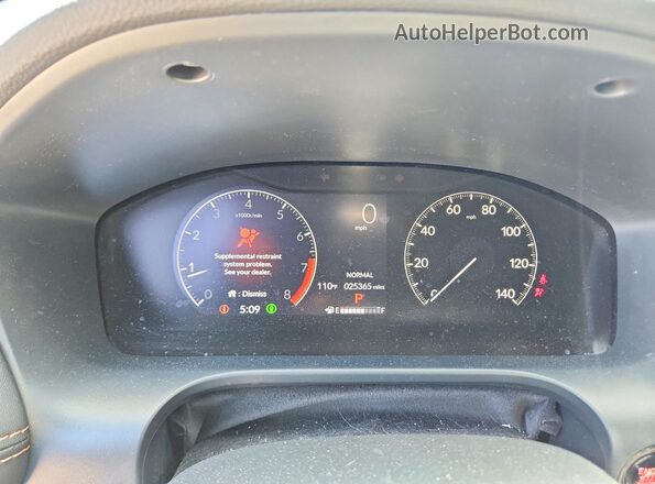 3CZRZ1H54RM704273 2024 HONDA HR-V Black Սարքավորումների վահանակի տեսք