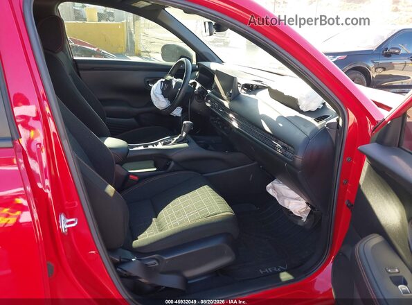 3CZRZ1H54RM723048 2024 HONDA HR-V Red Front interior view