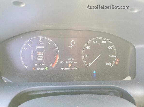 3CZRZ1H55PM707485 2023 HONDA HR-V White Вид щитка приладів