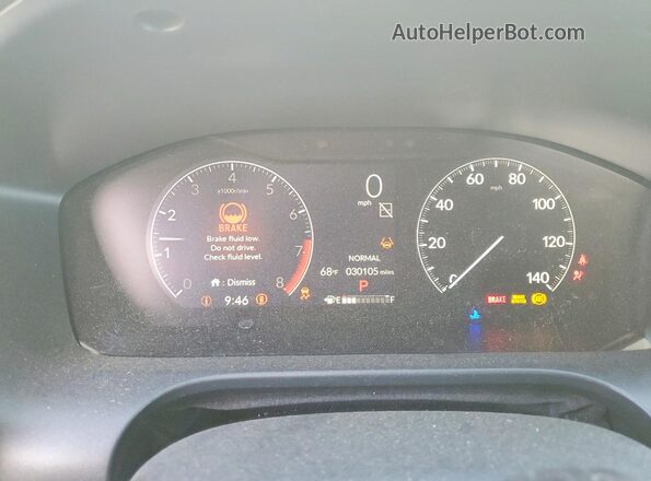 3CZRZ1H55PM733861 2023 HONDA HR-V Белый Вид щитка приборов