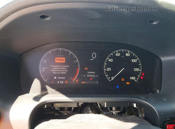 3CZRZ1H57PM707844 2023 HONDA HR-V Black Widok zestawu wskaźników