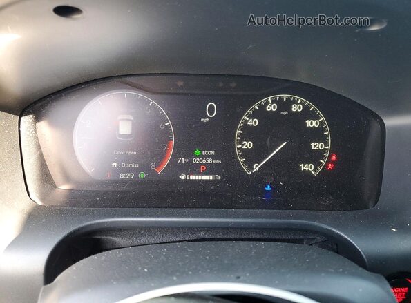3CZRZ1H58SM712074 2025 HONDA HR-V White Instrument cluster view