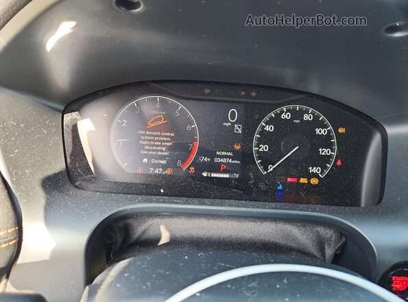 3CZRZ1H59PM709093 2023 HONDA HR-V Gray Սարքավորումների վահանակի տեսք