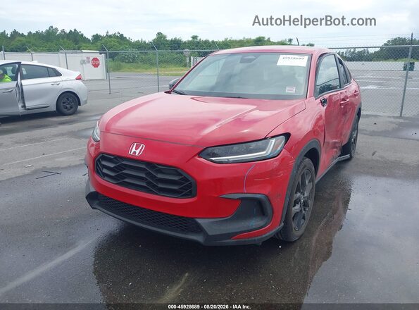 3CZRZ1H59PM735807 2023 HONDA HR-V Красный Передняя левая четверть