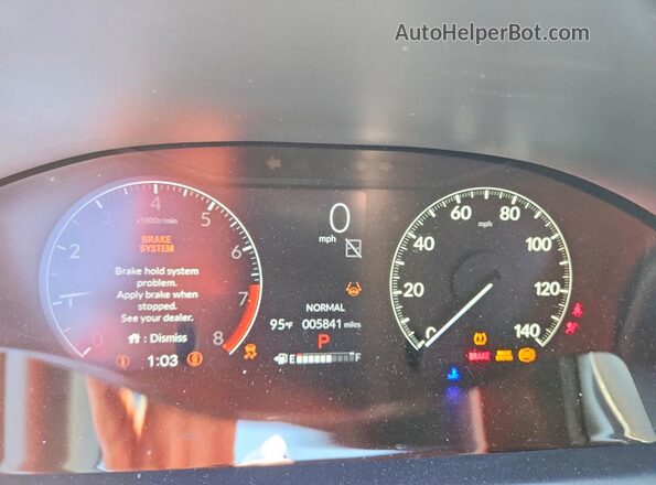 3CZRZ1H59SM722841 2025 HONDA HR-V Red Widok zestawu wskaźników