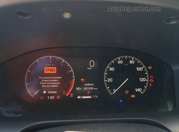 3CZRZ1H5XRM705069 2024 HONDA HR-V Teal Вид щитка приладів