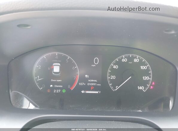 3CZRZ1H5XSM751023 2025 HONDA HR-V Gray უკანა სავარძლების ხედი