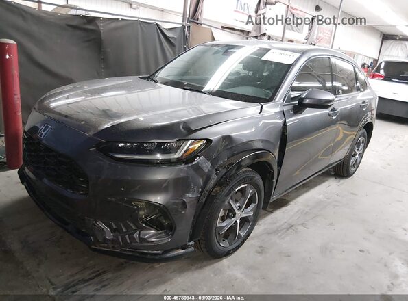 3CZRZ1H70RM701923 2024 HONDA HR-V Gray წინა მარცხენა ხედი სამი მეოთხედიდან