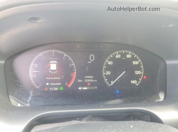 3CZRZ1H70RM738499 2024 HONDA HR-V Silver ხელსაწყოთა პანელის ხედი