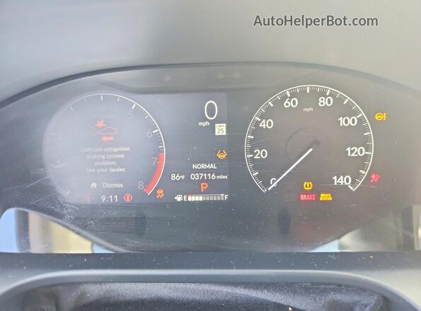 3CZRZ1H72PM720275 2023 HONDA HR-V Silver ხელსაწყოთა პანელის ხედი