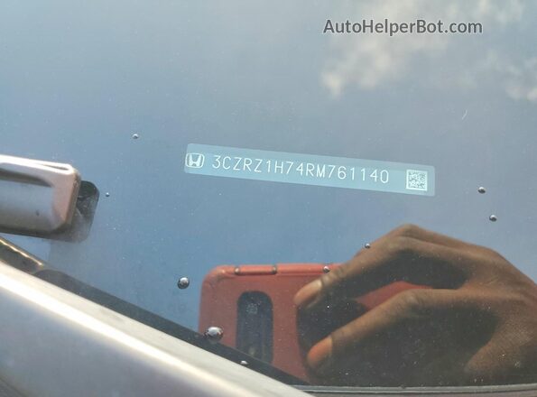 3CZRZ1H74RM761140 2024 HONDA HR-V Silver Widok naklejki z numerem VIN