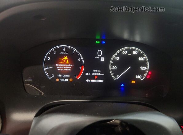 3CZRZ1H74TM709742 2026 HONDA HR-V Silver Սարքավորումների վահանակի տեսք