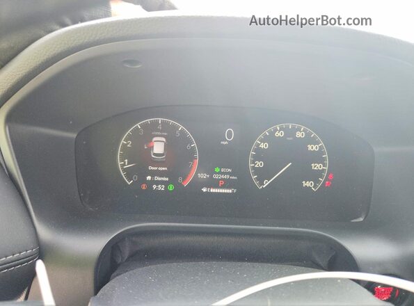 3CZRZ1H75SM737421 2025 HONDA HR-V White Widok zestawu wskaźników