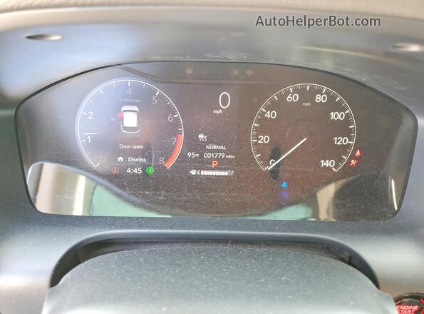 3CZRZ1H76RM747014 2024 HONDA HR-V Gray Widok zestawu wskaźników
