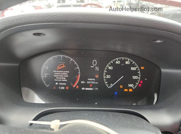 3CZRZ1H77PM717971 2023 HONDA HR-V Красный Вид щитка приборов