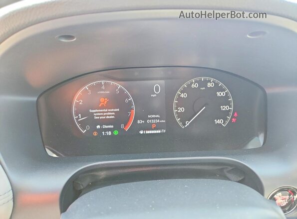 3CZRZ1H77RM717309 2024 HONDA HR-V Gray Սարքավորումների վահանակի տեսք
