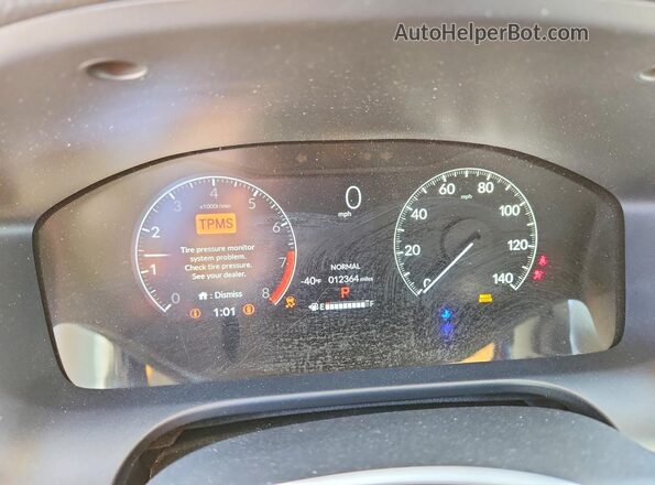 3CZRZ1H78RM727475 2024 HONDA HR-V Turquoise Вид щитка приладів