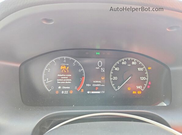 3CZRZ1H79SM721545 2025 HONDA HR-V Gray Instrument cluster view