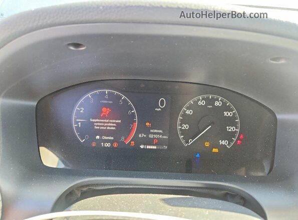 3CZRZ1H7XPM727068 2023 HONDA HR-V Silver Вид щитка приладів