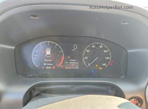 3CZRZ2H30RM783963 2024 HONDA HR-V Silver Instrument cluster view