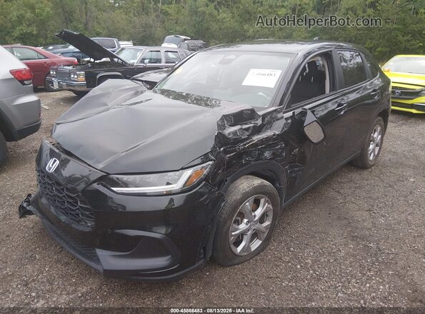 3CZRZ2H30SM744232 2025 HONDA HR-V Black Առջևի ձախ երեք քառորդ տեսարան