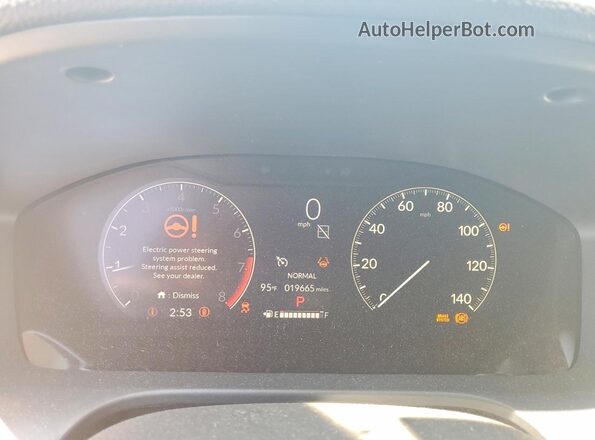 3CZRZ2H31SM766255 2025 HONDA HR-V Green Սարքավորումների վահանակի տեսք