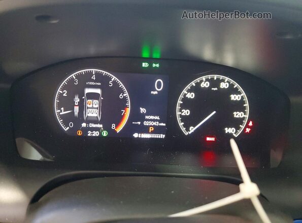 3CZRZ2H32RM750057 2024 HONDA HR-V White Вид щитка приладів