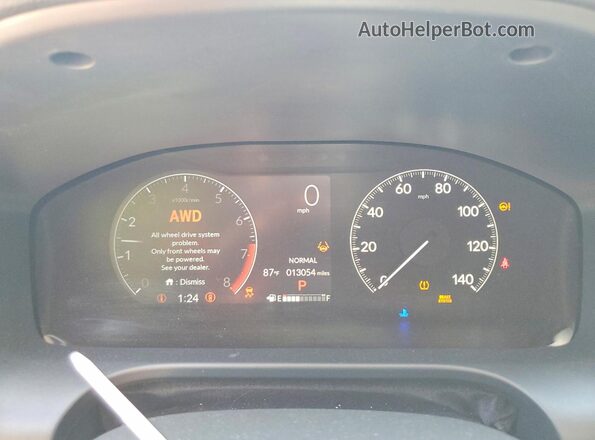 3CZRZ2H32SM790113 2025 HONDA HR-V Black Вид щитка приладів