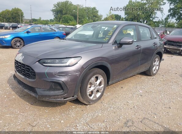3CZRZ2H33PM728811 2023 HONDA HR-V Gray Առջևի ձախ երեք քառորդ տեսարան