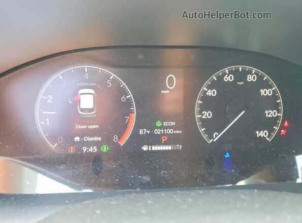 3CZRZ2H35SM709668 2025 HONDA HR-V White Вид щитка приладів