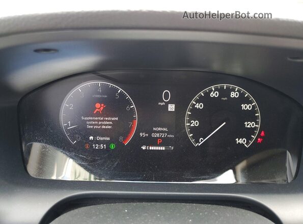3CZRZ2H35SM713025 2025 HONDA HR-V Gray Вид щитка приладів