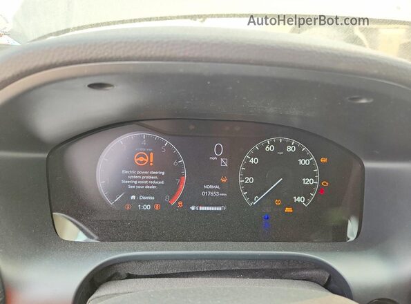 3CZRZ2H36RM744049 2024 HONDA HR-V Black ხელსაწყოთა პანელის ხედი