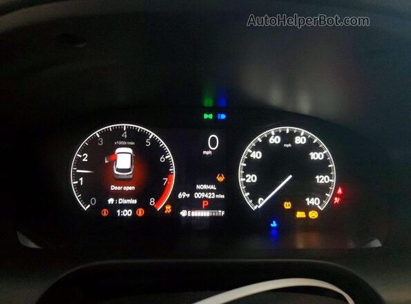 3CZRZ2H37PM742467 2023 HONDA HR-V Silver Widok zestawu wskaźników