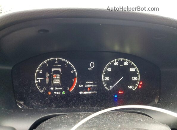 3CZRZ2H3XSM703638 2025 HONDA HR-V Черный Вид щитка приборов