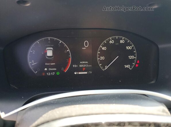 3CZRZ2H50SM700149 2025 HONDA HR-V Black Вид щитка приладів