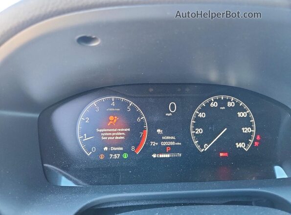 3CZRZ2H50SM708946 2025 HONDA HR-V Black Սարքավորումների վահանակի տեսք