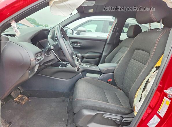 3CZRZ2H51PM715492 2023 HONDA HR-V Red Widok wnętrza z przodu