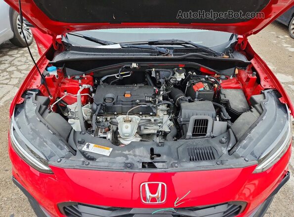 3CZRZ2H51PM715492 2023 HONDA HR-V Red Widok wnętrza z tyłu