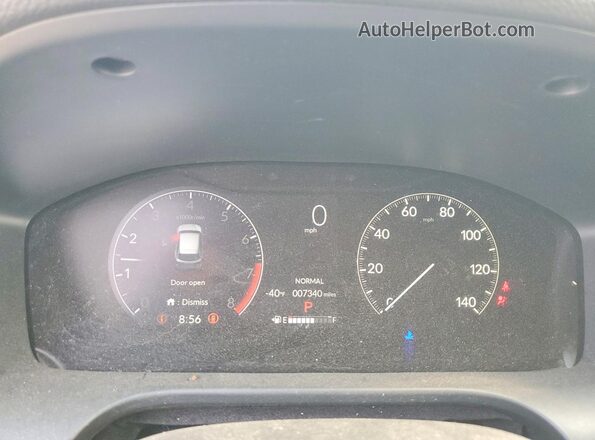3CZRZ2H52RM781763 2024 HONDA HR-V Black ხელსაწყოთა პანელის ხედი