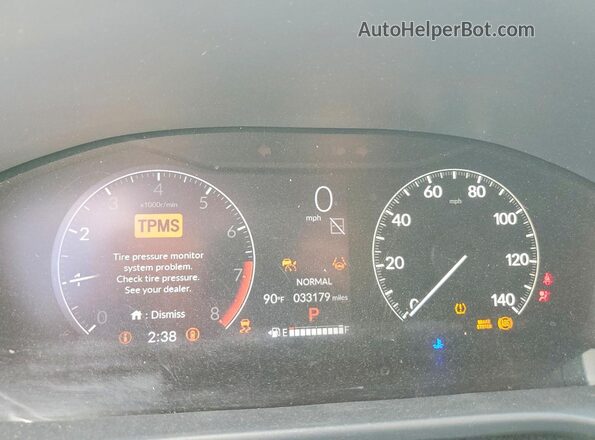 3CZRZ2H52SM780859 2025 HONDA HR-V Black Instrument cluster view