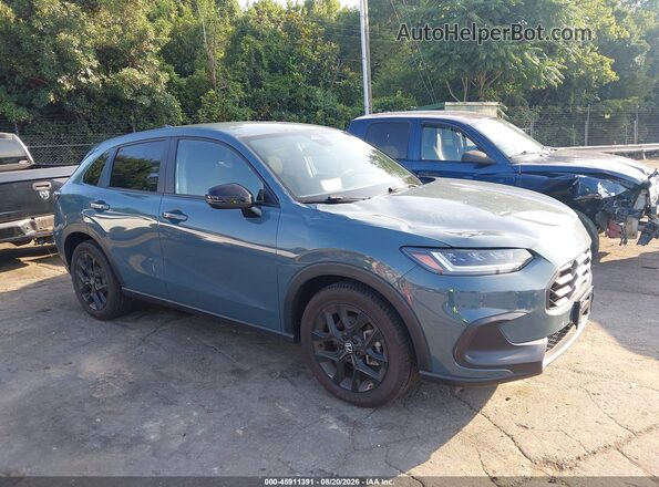 3CZRZ2H54RM750014 2024 HONDA HR-V Blue Widok wnętrza z tyłu