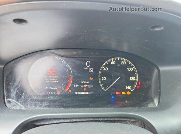 3CZRZ2H55RM702649 2024 HONDA HR-V Blue ხელსაწყოთა პანელის ხედი