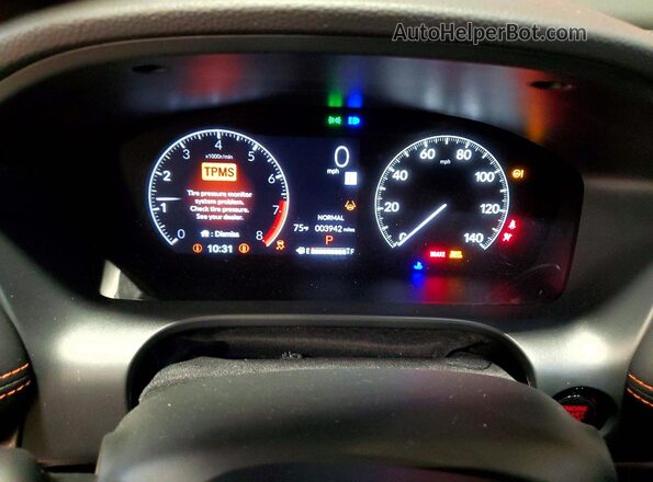 3CZRZ2H55SM785375 2025 HONDA HR-V Red Widok zestawu wskaźników