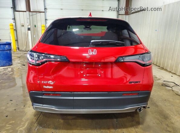 3CZRZ2H55SM785375 2025 HONDA HR-V Red Widok z tyłu